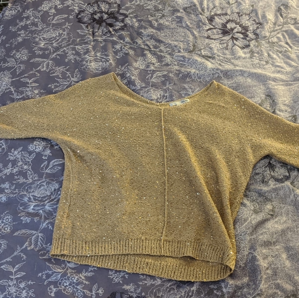 Gold sequin Top